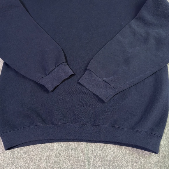 Vintage 90’s Reebok Oversized Baggy Sweatshirt USA Made Navy Blue Men’s L - Picture 9 of 12